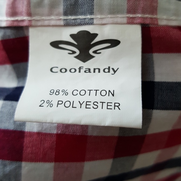 Coofandy Check Pattern Button Down Shirt - Picture 7 of 7